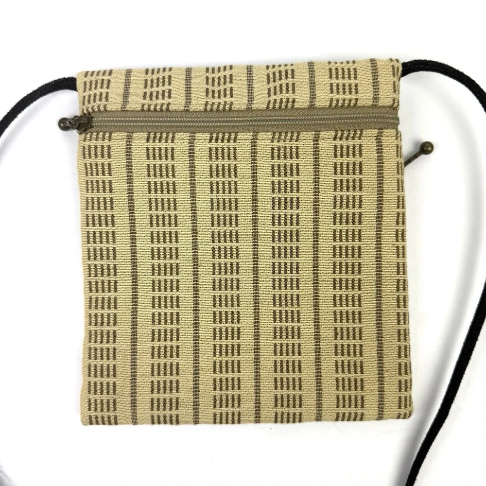 Maruca Crossbody Bag‎ Tapestry Handbag Handmade In USA Small Purse Tan Brand New